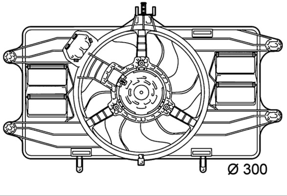 Mahle Original Ventilatorwiel-motorkoeling CFF 142 000P