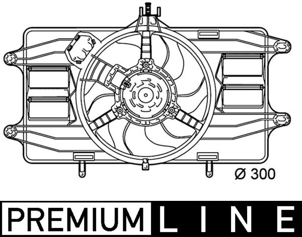 Ventilatorwiel-motorkoeling Mahle Original CFF 142 000P