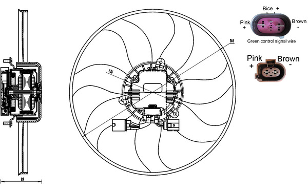 Ventilatorwiel-motorkoeling Mahle Original CFF 170 000S