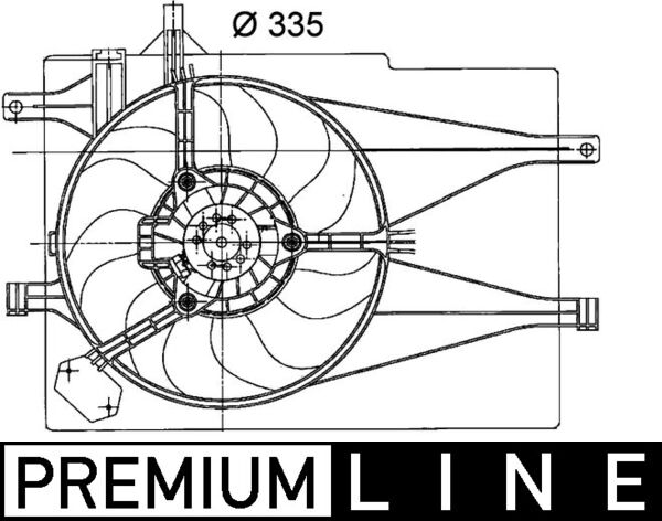 Ventilatorwiel-motorkoeling Mahle Original CFF 203 000P