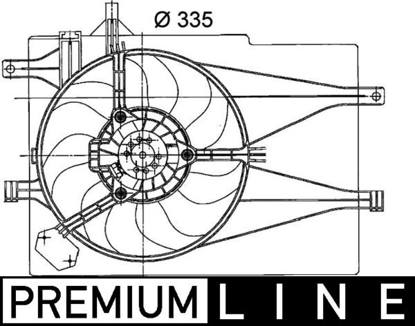 Ventilatorwiel-motorkoeling Mahle Original CFF 204 000P