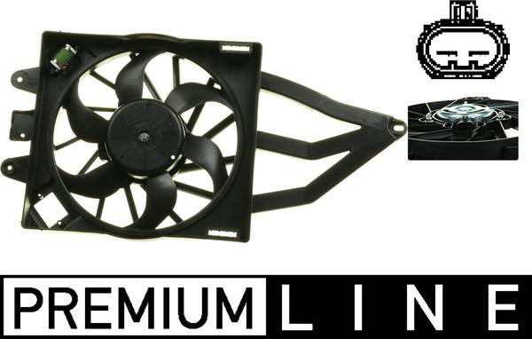 Ventilatorwiel-motorkoeling Mahle Original CFF 315 000P