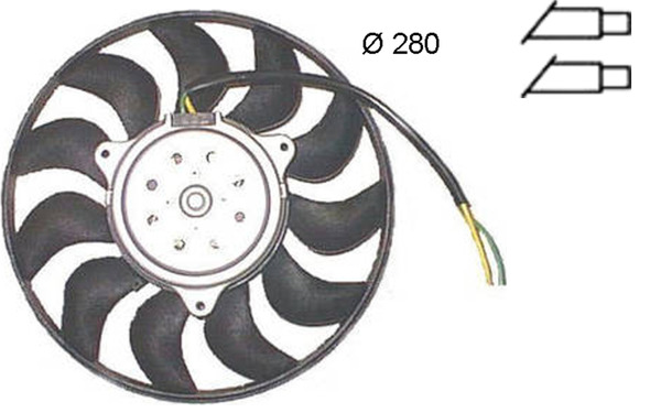 Ventilatorwiel-motorkoeling Mahle Original CFF 372 000S