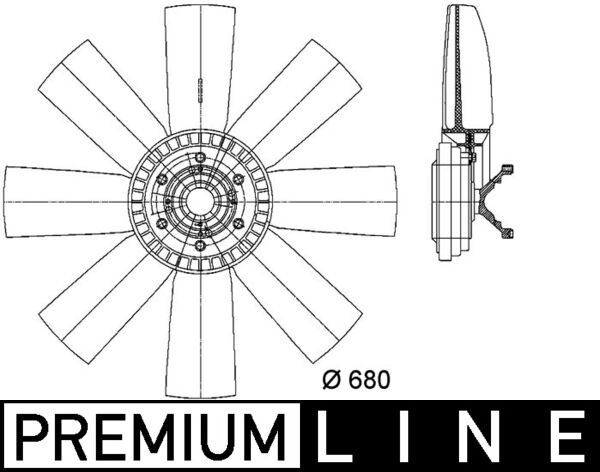 Ventilatorwiel-motorkoeling Mahle Original CFF 430 000P