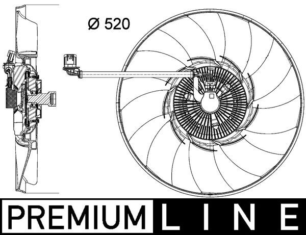 Ventilatorwiel-motorkoeling Mahle Original CFF 474 000P