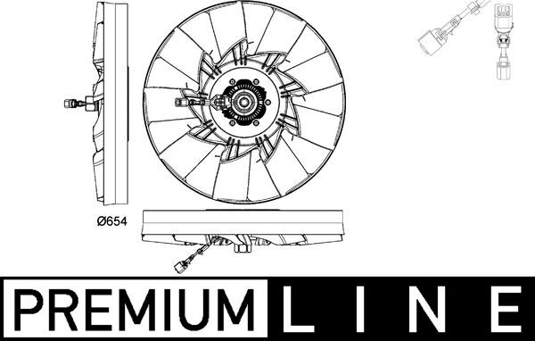 Ventilatorwiel-motorkoeling Mahle Original CFF 478 000P