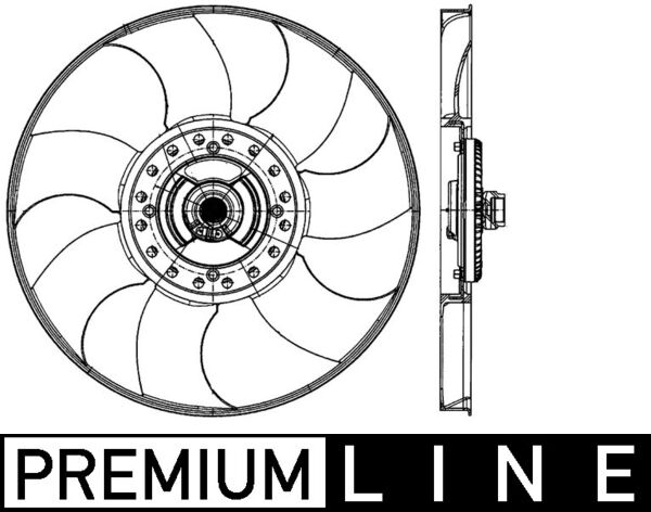 Ventilatorwiel-motorkoeling Mahle Original CFF 489 000P