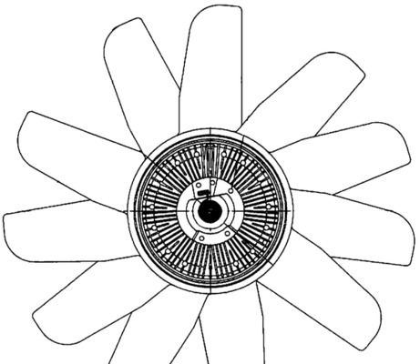 Ventilatorwiel-motorkoeling Mahle Original CFF 496 000P