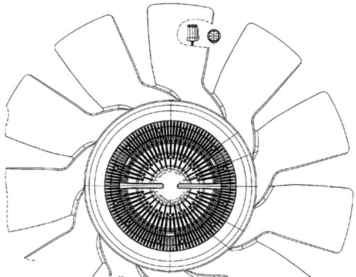 Ventilatorwiel-motorkoeling Mahle Original CFF 497 000P