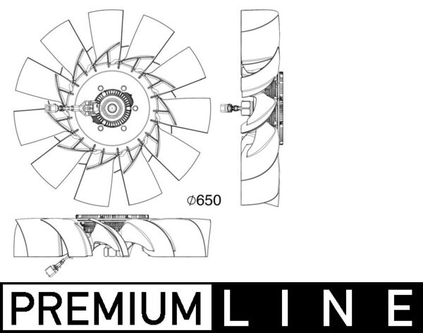 Ventilatorwiel-motorkoeling Mahle Original CFF 507 000P