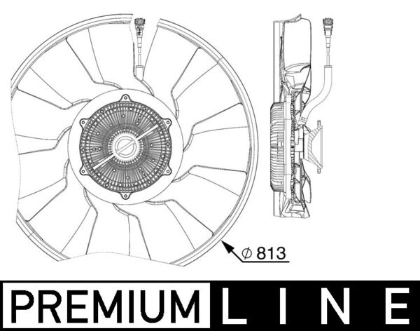 Ventilatorwiel-motorkoeling Mahle Original CFF 516 000P