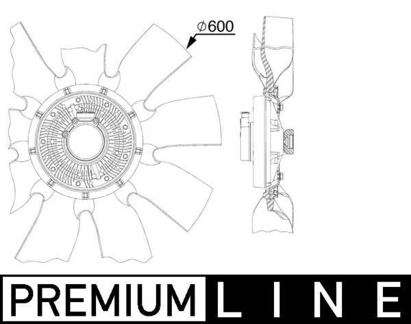 Ventilatorwiel-motorkoeling Mahle Original CFF 518 000P