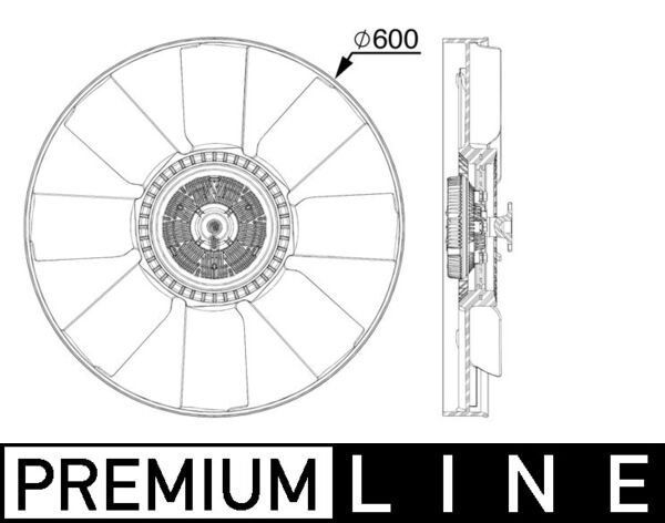 Ventilatorwiel-motorkoeling Mahle Original CFF 519 000P