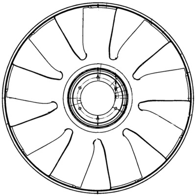 Mahle Original Ventilatorwiel-motorkoeling CFW 72 000P