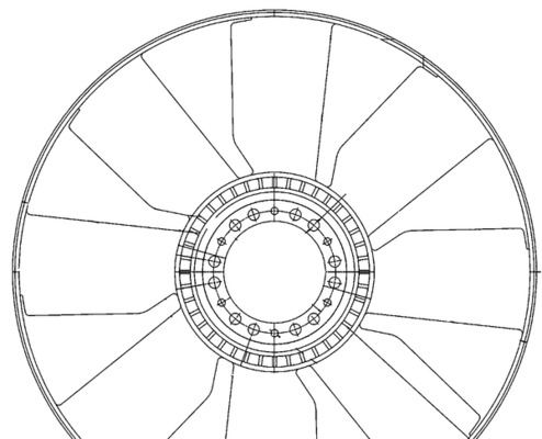 Ventilatorwiel-motorkoeling Mahle Original CFW 76 000P