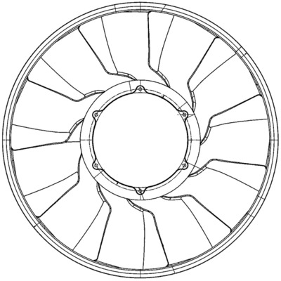 Ventilatorwiel-motorkoeling Mahle Original CFW 81 000P