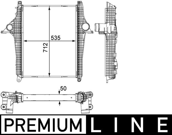 Interkoeler Mahle Original CI 147 000P