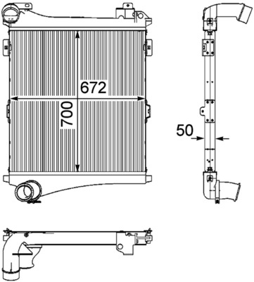 Interkoeler Mahle Original CI 179 000P