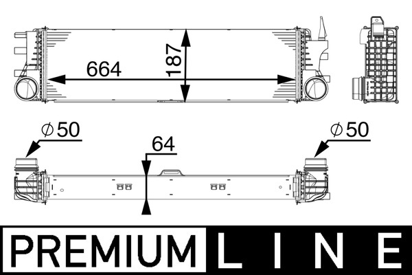 Mahle Original Interkoeler CI 180 000P