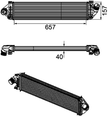 Mahle Original Interkoeler CI 190 000P