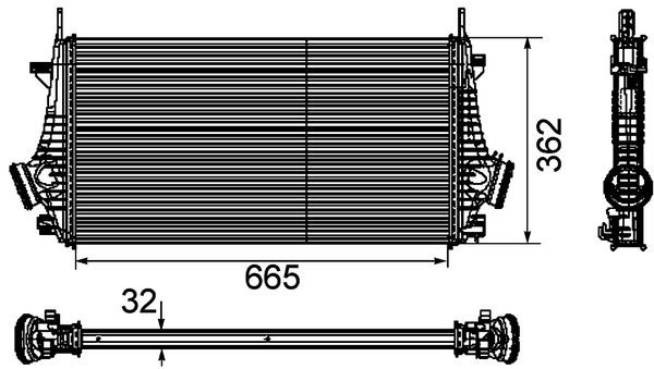 Mahle Original Interkoeler CI 191 000P