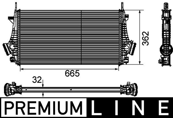 Interkoeler Mahle Original CI 191 000P