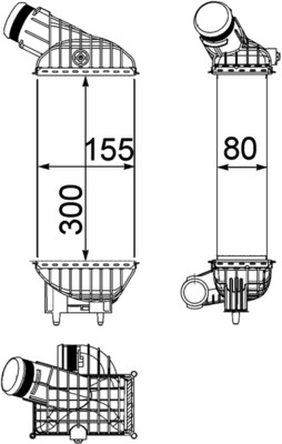 Mahle Original Interkoeler CI 212 000P