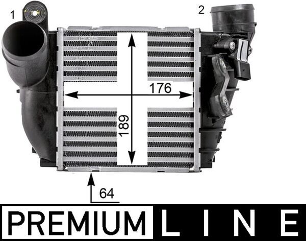 Interkoeler Mahle Original CI 22 000P