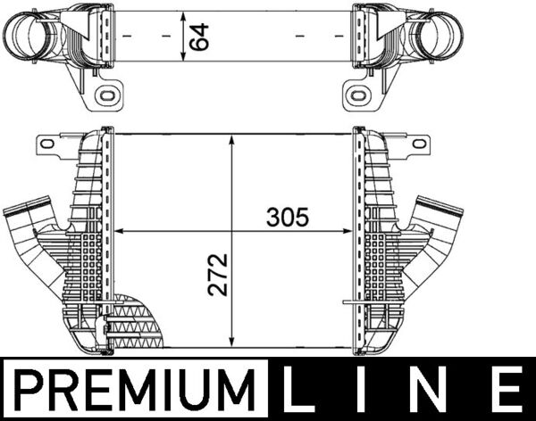 Interkoeler Mahle Original CI 237 000P