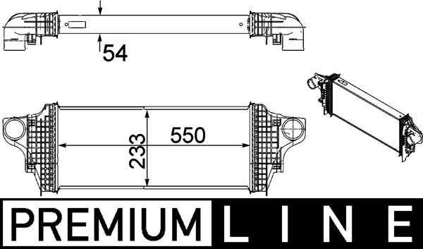 Interkoeler Mahle Original CI 238 000P