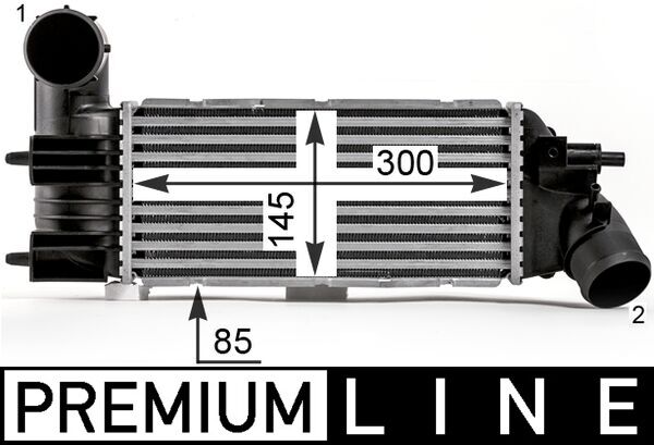 Interkoeler Mahle Original CI 26 000P