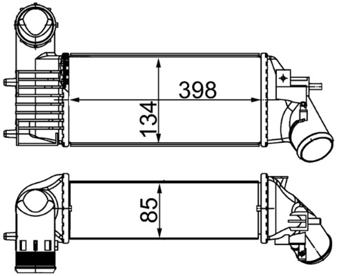 Interkoeler Mahle Original CI 26 000S