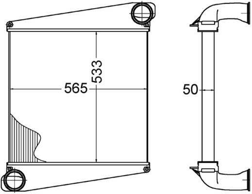 Interkoeler Mahle Original CI 272 000P