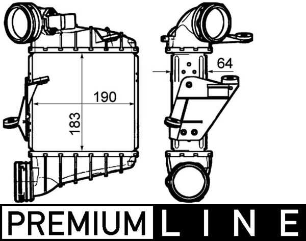 Interkoeler Mahle Original CI 306 000P