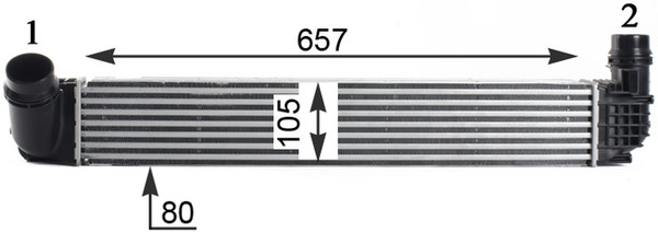 Mahle Original Interkoeler CI 314 000P