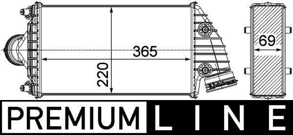 Interkoeler Mahle Original CI 379 000P