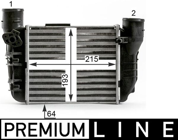 Interkoeler Mahle Original CI 431 000P