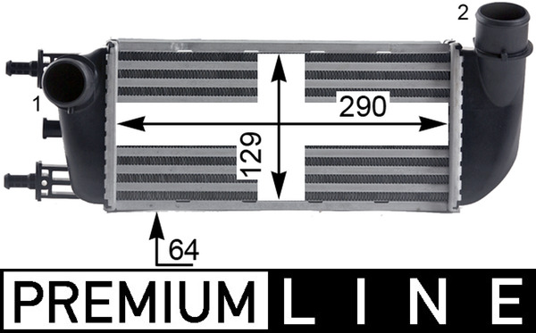 Interkoeler Mahle Original CI 436 000P