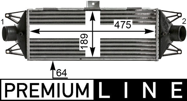 Interkoeler Mahle Original CI 439 000P
