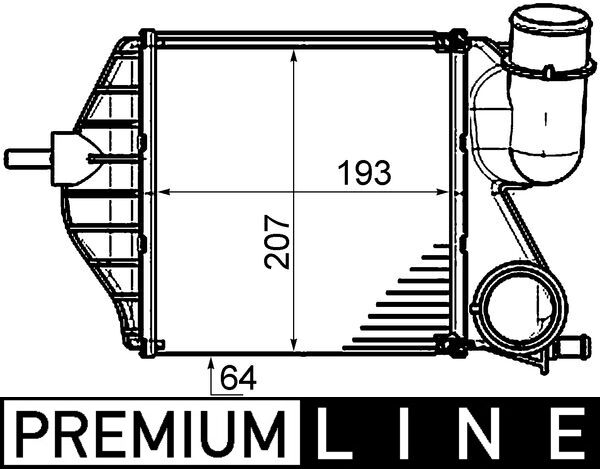 Interkoeler Mahle Original CI 459 000P