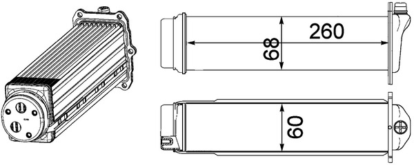 Interkoeler Mahle Original CI 481 000P