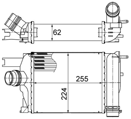 Interkoeler Mahle Original CI 497 000S