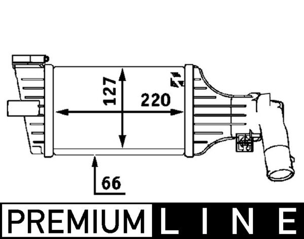 Interkoeler Mahle Original CI 55 000P