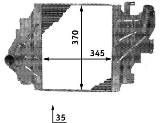 Mahle Original Interkoeler CI 65 000P