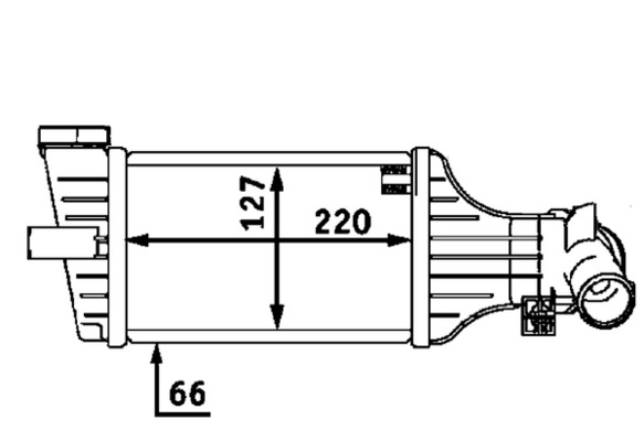Mahle Original Interkoeler CI 71 000P