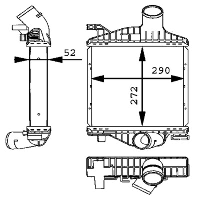 Mahle Original Interkoeler CI 88 000P
