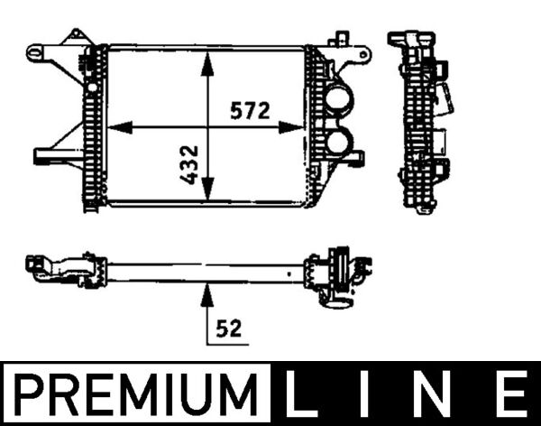 Interkoeler Mahle Original CI 94 000P