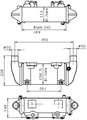 Mahle Original Oliekoeler retarder CLC 142 000P