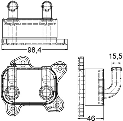 Mahle Original Oliekoeler motorolie CLC 168 000P