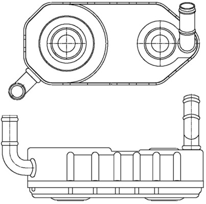 Oliekoeler motorolie Mahle Original CLC 177 000S